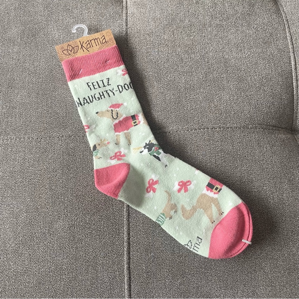 Karma holiday socks